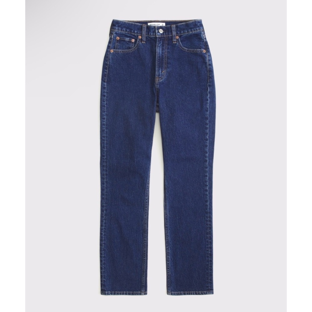 Abercrombie Ultra High Rise Ankle Straight Jean